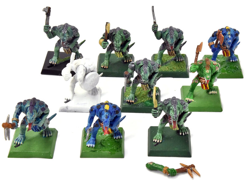 Games Workshop LIZARDMEN 10 Saurus Warriors #6 Warhammer Fantasy Classic