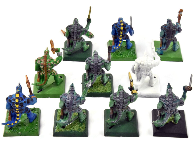 Games Workshop LIZARDMEN 10 Saurus Warriors #6 Warhammer Fantasy Classic