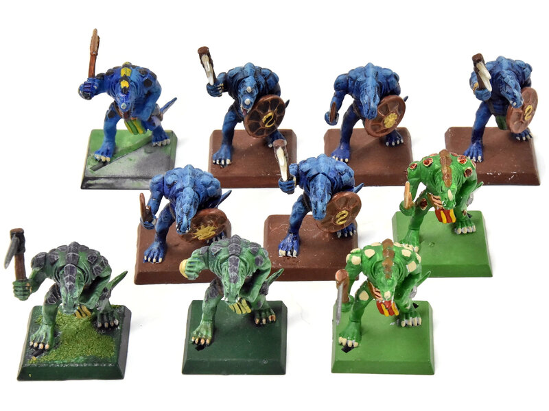 Games Workshop LIZARDMEN 10 Saurus Warriors #5 Warhammer Fantasy Classic