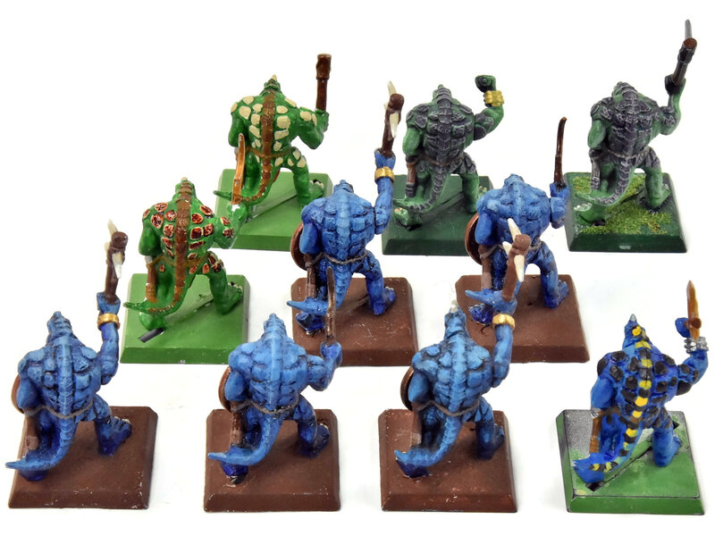 Games Workshop LIZARDMEN 10 Saurus Warriors #5 Warhammer Fantasy Classic