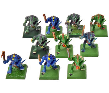 LIZARDMEN 10 Saurus Warriors #2 Classic Sculpt Warhammer Fantasy