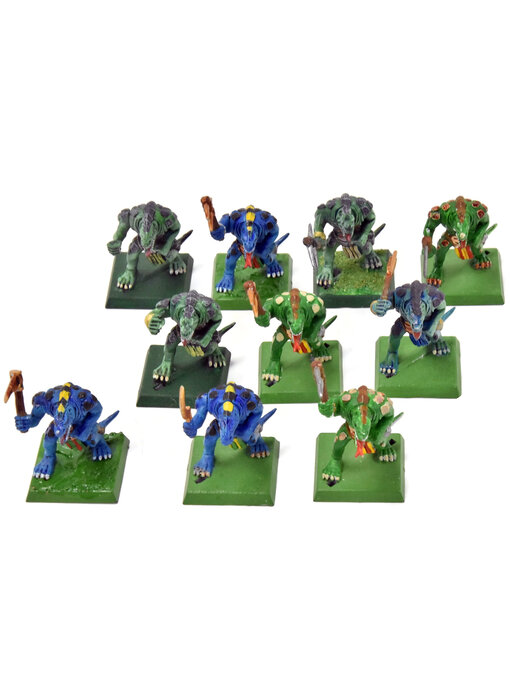 LIZARDMEN 10 Saurus Warriors #2 Classic Sculpt Warhammer Fantasy