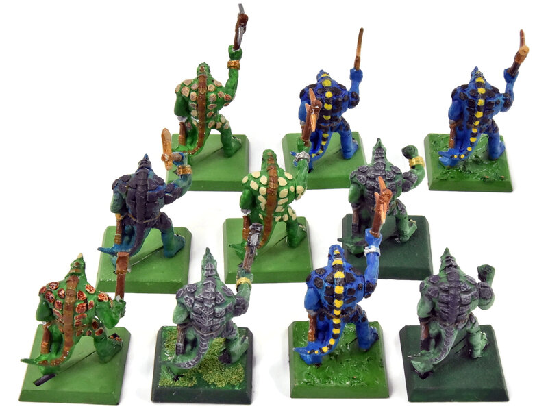 Games Workshop LIZARDMEN 10 Saurus Warriors #2 Classic Sculpt Warhammer Fantasy