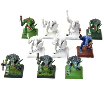 LIZARDMEN 10 Saurus Warriors #1 Classic Sculpt Warhammer Fantasy