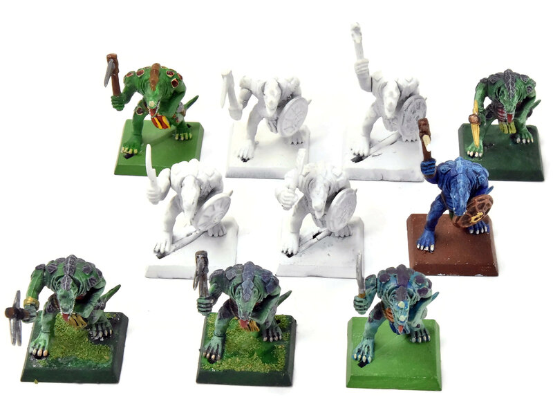 Games Workshop LIZARDMEN 10 Saurus Warriors #1 Classic Sculpt Warhammer Fantasy