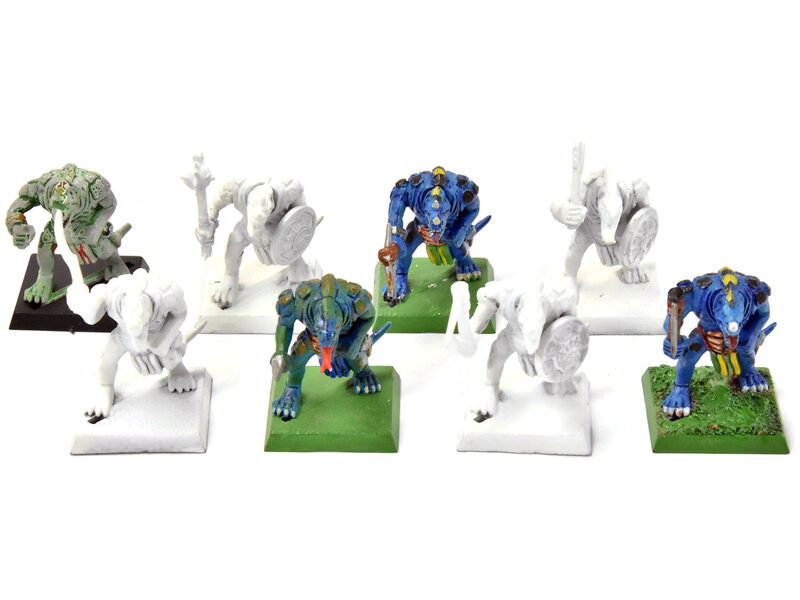 Games Workshop LIZARDMEN 8 Saurus Warriors #7 Warhammer Fantasy Classic Sculpt