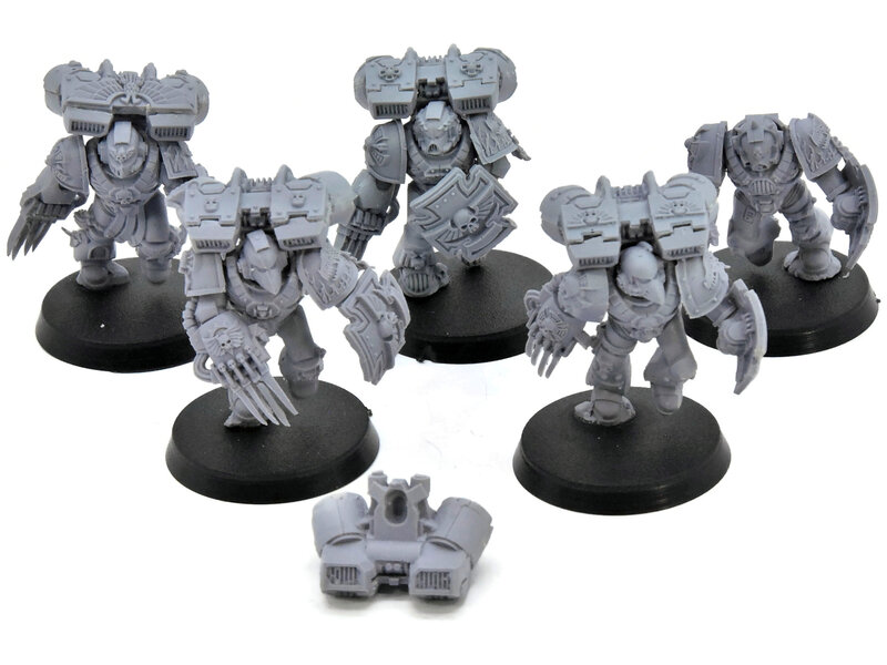 Games Workshop SPACE MARINES 5 Assault Marines #1 Warhammer 40K Salamanders upgrade