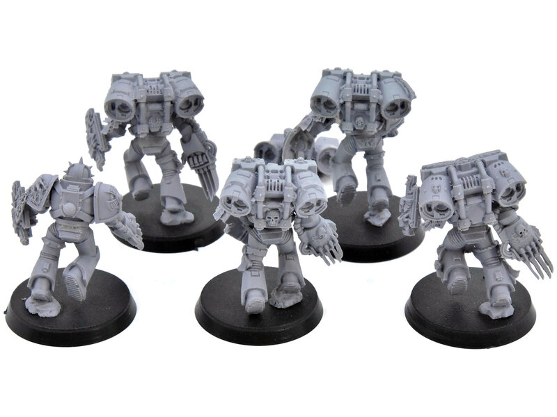 Games Workshop SPACE MARINES 5 Assault Marines #1 Warhammer 40K Salamanders upgrade
