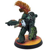 Games Workshop SPACE MARINES Salamander Captain #3 WELL PAINTED Warhammer 40K