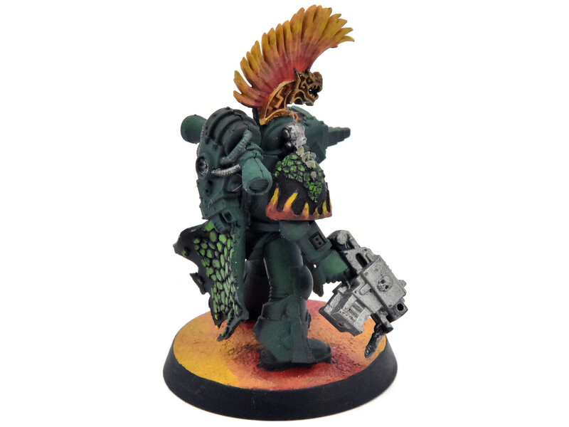 Games Workshop SPACE MARINES Salamander Captain #3 WELL PAINTED Warhammer 40K