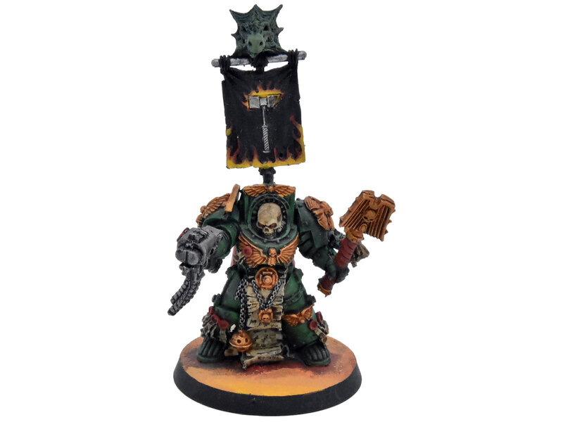 Games Workshop SPACE MARINES Salamanders Chaplain #1 Warhammer 40K Converted