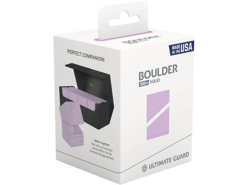 Ultimate Guard Deck Case Boulder 100+ Pastel Solid Lavender Purple
