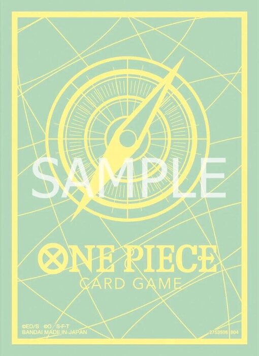 Bandai One Piece Trading Card Supplies - Deck Protectors - Standard Green & Yellow (70 Sleeves)