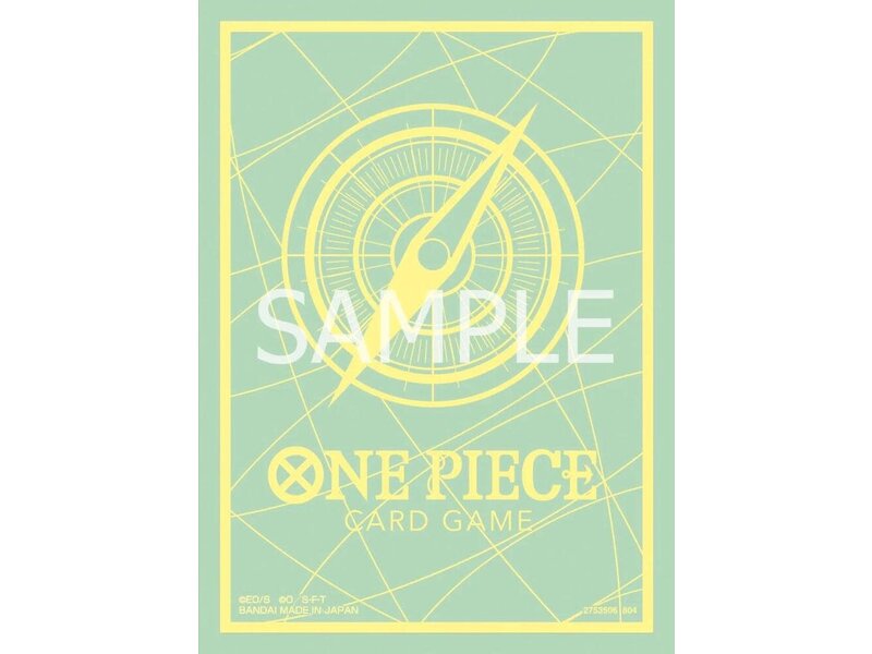 Bandai Bandai One Piece Trading Card Supplies - Deck Protectors - Standard Green & Yellow (70 Sleeves)