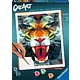 CreArt Polygon Tiger - Paint by numbers for adults