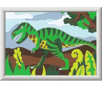 CreArt Roaming Dinosaur - Paint by numbers for kids 9 years up