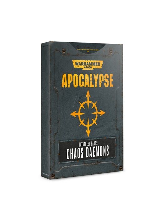 Warhamme rApocalypse Chaos Daemons datasheet cards