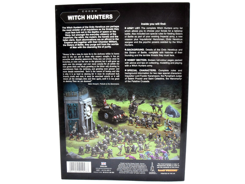 Games Workshop WITCH HUNTERS Codex USED VERY GOOD Condition