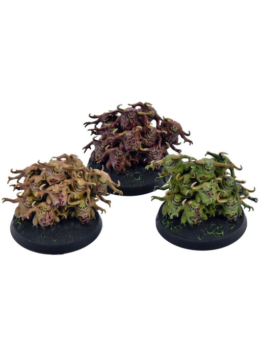 MAGGOTKIN OF NURGLE 3 Nurglings #2 WELL PAINTED Warhammer Sigmar