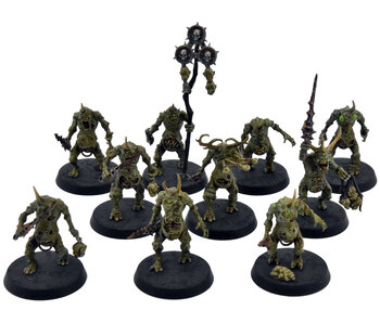 MAGGOTKIN OF NURGLE 10 Plaguebearers #6 WELL PAINTED Warhammer Sigmar