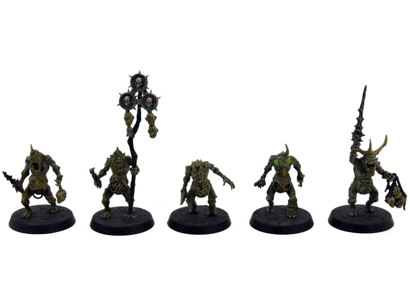 Games Workshop MAGGOTKIN OF NURGLE 10 Plaguebearers #6 WELL PAINTED Warhammer Sigmar