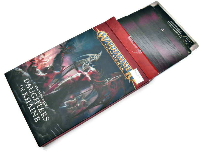 Games Workshop DAUGHTERS OF KHAINE Faction Pack Cards USED VERY GOOD Condition
