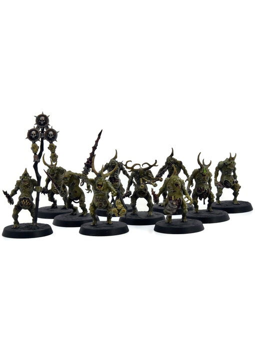 MAGGOTKIN OF NURGLE 10 Plaguebearers #3 WELL PAINTED Warhammer Sigmar