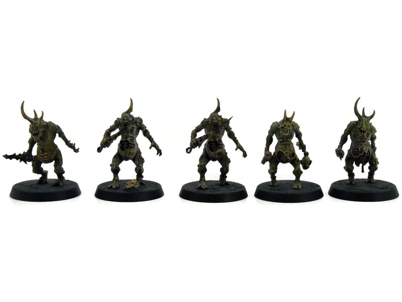 Games Workshop MAGGOTKIN OF NURGLE 10 Plaguebearers #3 WELL PAINTED Warhammer Sigmar