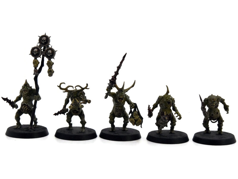 Games Workshop MAGGOTKIN OF NURGLE 10 Plaguebearers #3 WELL PAINTED Warhammer Sigmar