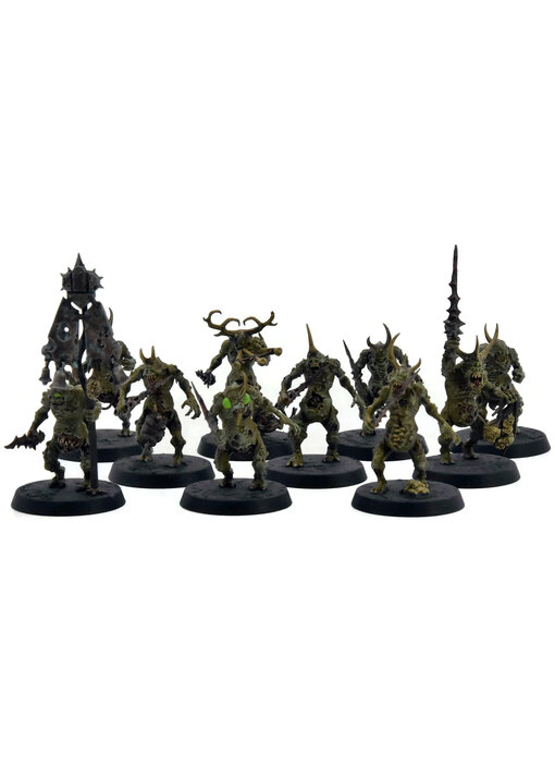 MAGGOTKIN OF NURGLE 10 Plaguebearers #5 WELL PAINTED Warhammer Sigmar
