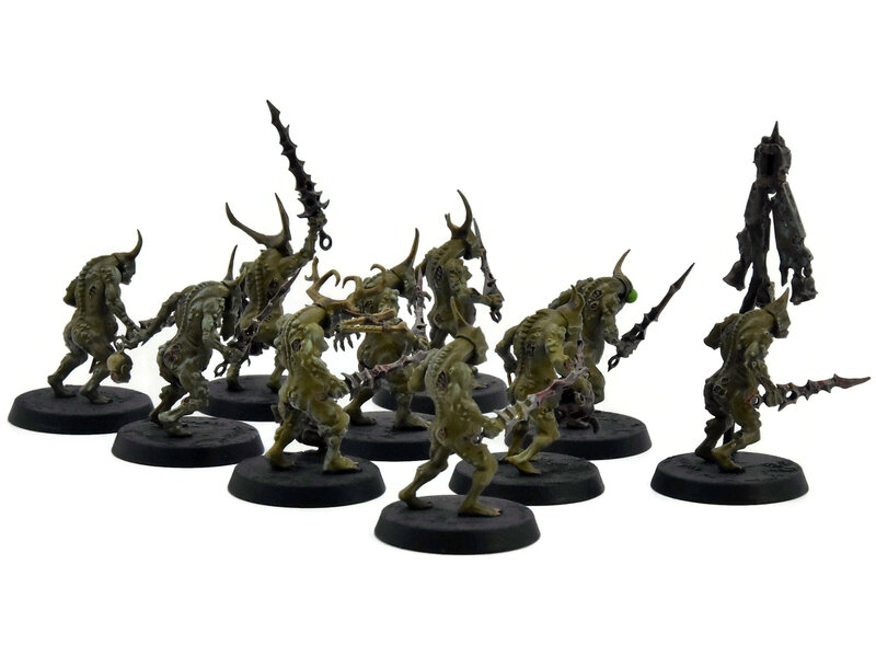 Games Workshop MAGGOTKIN OF NURGLE 10 Plaguebearers #5 WELL PAINTED Warhammer Sigmar
