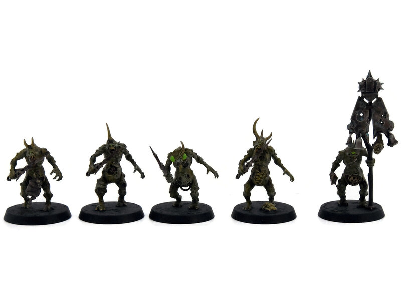 Games Workshop MAGGOTKIN OF NURGLE 10 Plaguebearers #5 WELL PAINTED Warhammer Sigmar