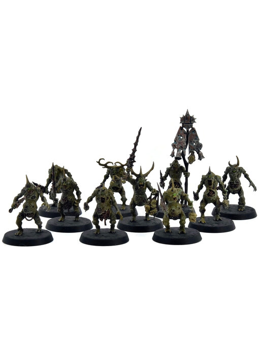 MAGGOTKIN OF NURGLE 10 Plaguebearers #4 WELL PAINTED Warhammer Sigmar