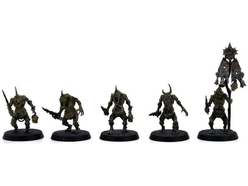 Games Workshop MAGGOTKIN OF NURGLE 10 Plaguebearers #4 WELL PAINTED Warhammer Sigmar