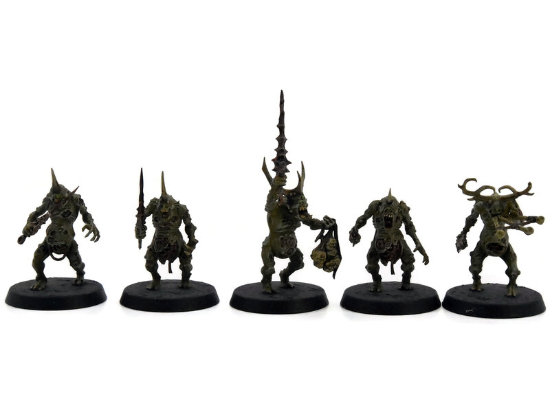 Games Workshop MAGGOTKIN OF NURGLE 10 Plaguebearers #4 WELL PAINTED Warhammer Sigmar