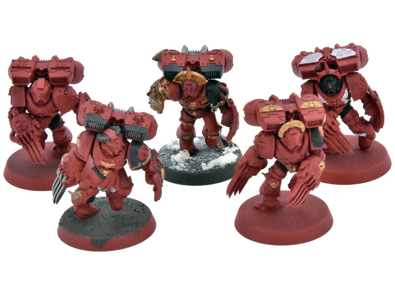 Games Workshop BLOOD ANGELS 5 Assault Marines #1 Warhammer 40K