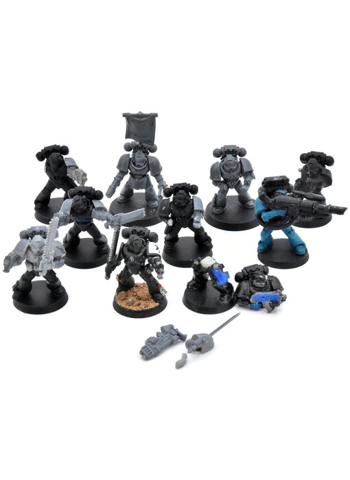 SPACE MARINES 10 Tactical Marines #8 Missing Parts Warhammer 40K