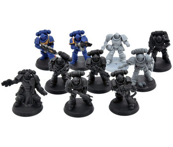 SPACE MARINES 10 Primaris Intercessors #1 40K missing 1 backpack