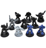 Games Workshop SPACE MARINES 10 Primaris Intercessors #1 40K missing 1 backpack