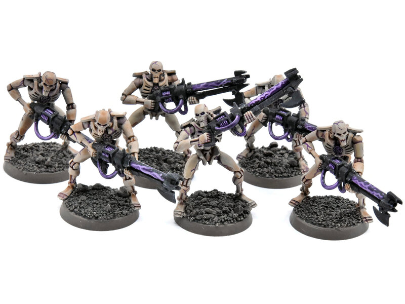 Games Workshop NECRONS 6 Warriors #1 WELL PAINTED Warhammer 40K