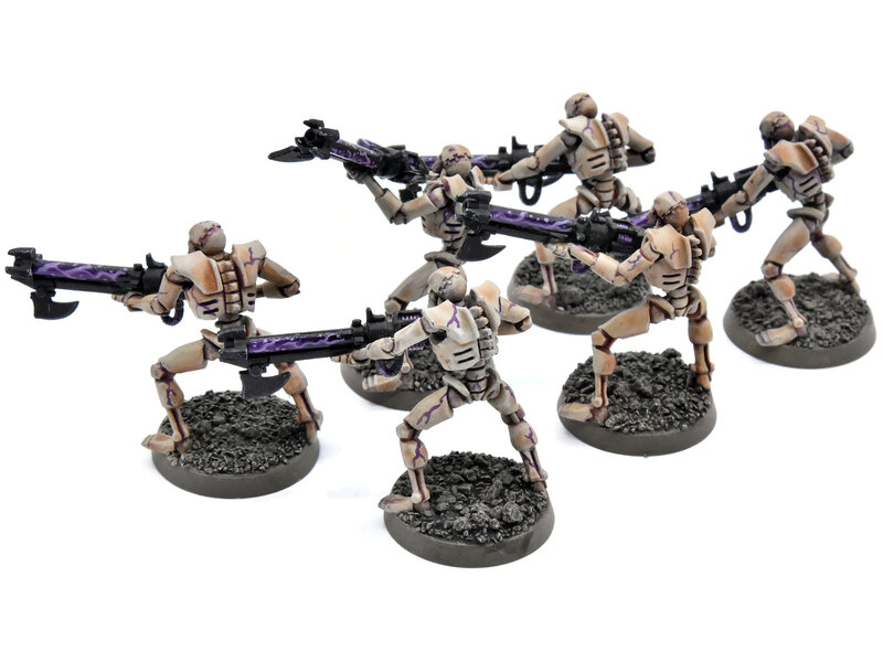 Games Workshop NECRONS 6 Warriors #1 WELL PAINTED Warhammer 40K