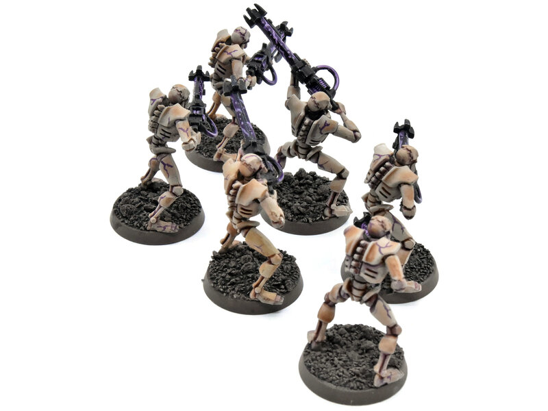 Games Workshop NECRONS 6 Warriors #1 WELL PAINTED Warhammer 40K