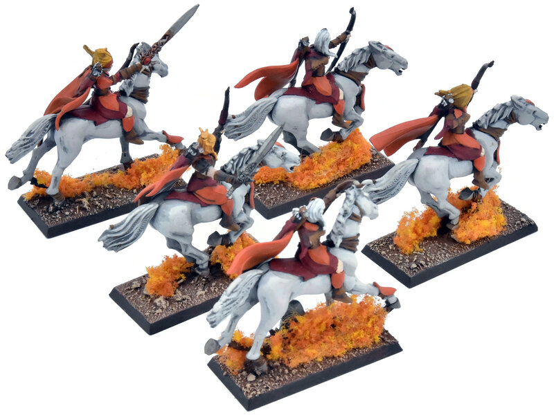 Games Workshop WOOD ELVES 5 Glade Riders #3 PRO PAINTED Warhammer Fantasy