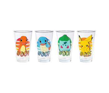 Pokémon 4pc Pint Glass Set