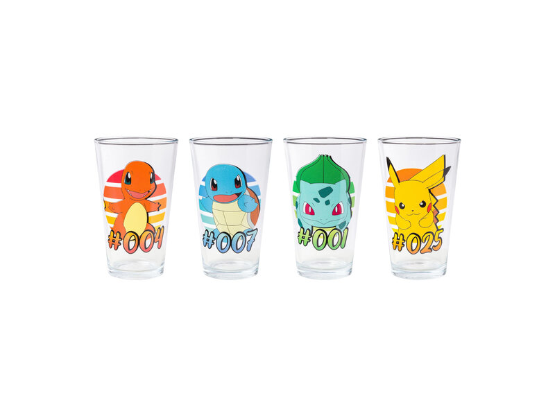 Pokémon 4pc Pint Glass Set