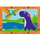 CreArt Land of the Dinosaurs - Paint by numbers for kids 5 years up