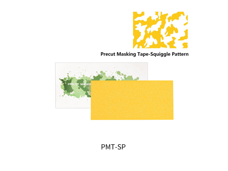 Dspiae DSPIAE PMT-SP Precut Masking Tape - Squiggle Pattern