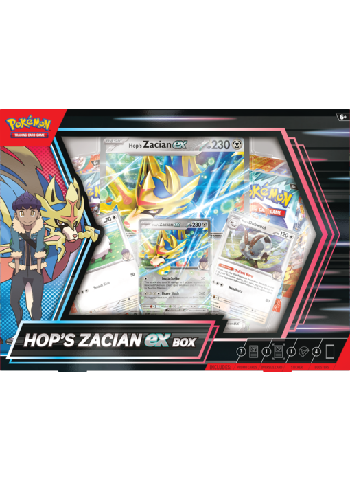 Pokemon Hops Zacian Ex Box
