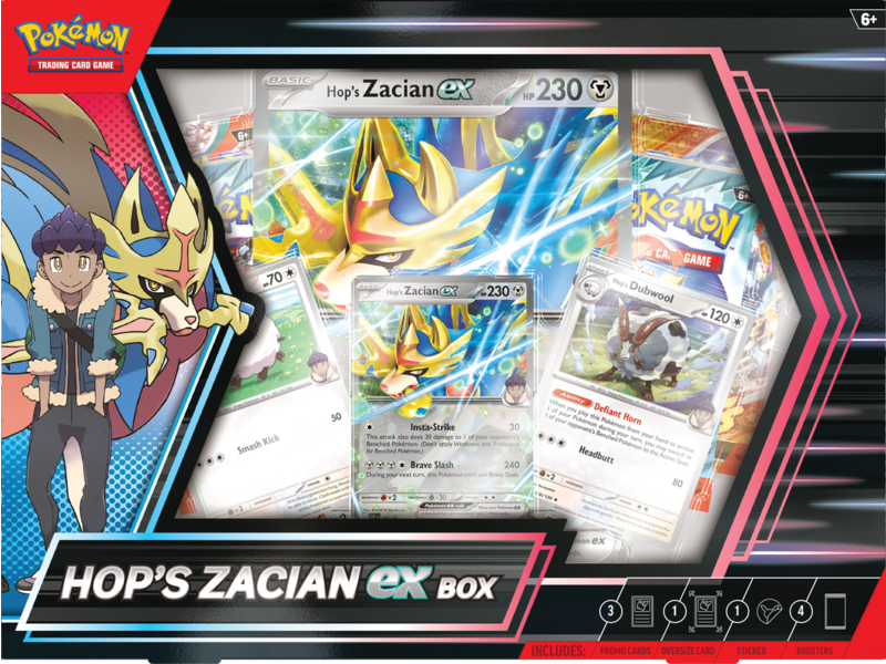 Pokémon Trading cards Pokemon Hops Zacian Ex Box