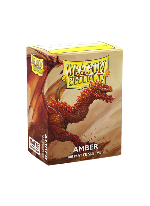 Dragon Shield Sleeves Matte Amber 100ct